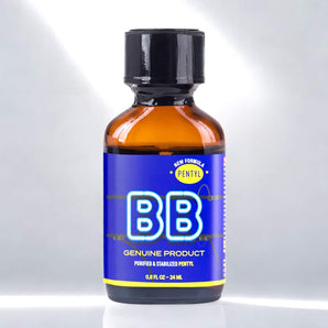 BB Pentyl Poppers (Blue Boy) 24ml. Small bottle with blue label