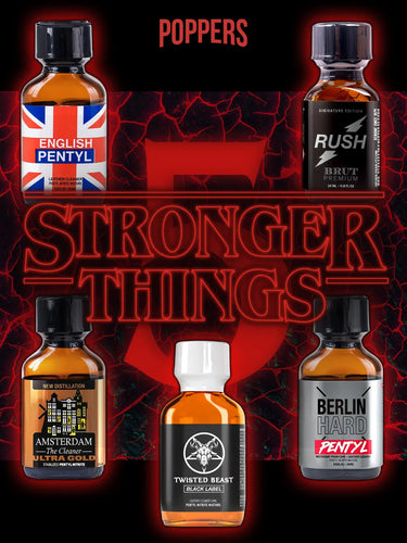 pentyl poppers "stronger things" 5 bottle Pentyl pack 5x24ml strong poppers uk